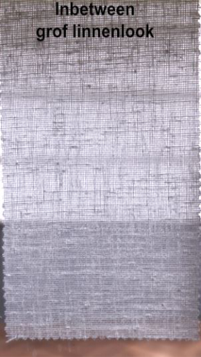 Test doorschijn inbetween grof linnenlook