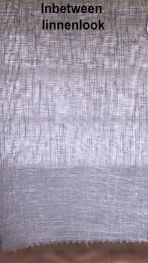 Test transparantie inbetween linnenlook